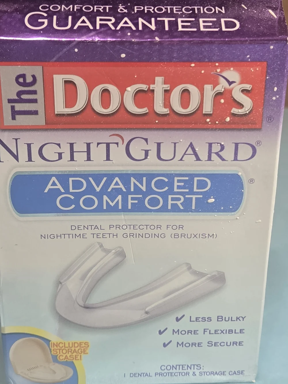NightGuard Advanced Comfort - Purple/White Dental Protector